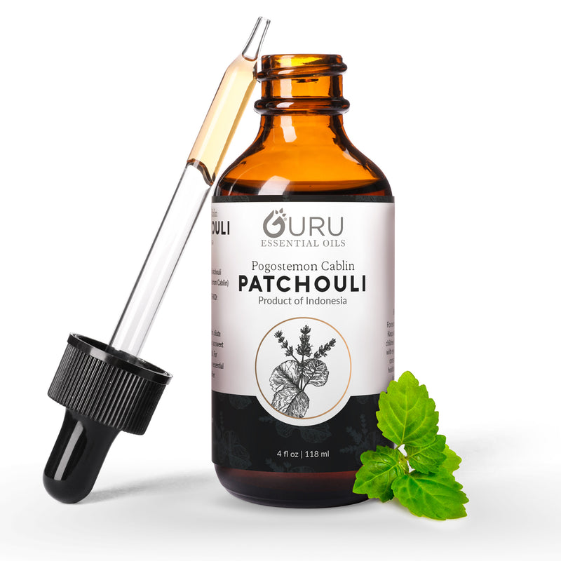 Patchouli Essential Oil 4oz (Pogostemon Cablin) - Natural Musky Perfume | Earthy + Grounding | Meditation Oil