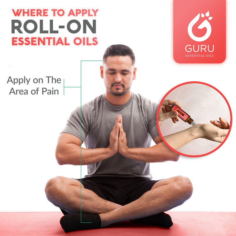 Pain Relief DUO Essential Oil Roll On, Pure Therapeutic Grade